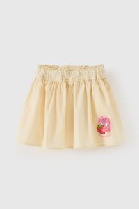(11-30kg) Chân váy thô bé gái Minnie Rabity chân váy chất kaki mềm kiểu dáng xòe xếp li có quần bảo hộ cho bé gái thoải mái vận động 555001