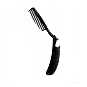 PYA94 Fine and Coarse Teeth Stainless Steel Beard Comb Portable Pocket Size Double-sided Hairdressing Comb Styling Tools Anti-Frizz Hair and Beard Comb Women Men