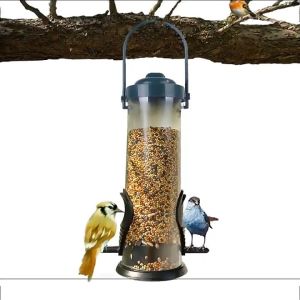 Outdoors Hummingbird Feeders Plastic Transparent Hanging Bird Feeders Removable Leak-proof