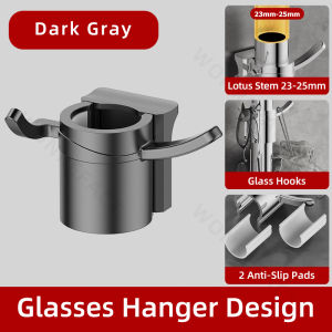 Drill-Free Glasses Holder Hook Rustproof ABS Material BTO Bathroom Space Saving Instant Install Sponge Hanger Mini Organizer