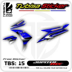 Sticker Striping Jupiter Mx New 135 - Stiker Striping Variasi Motor Jupiter Mx New 135. TBS.15