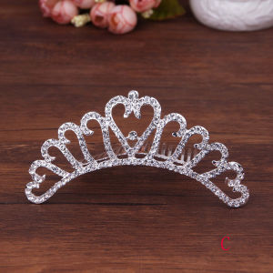 XINSU38 Children Stylish Ornaments Sweet Tiara Crown Hair Comb Headwear Wedding  Jewelry Hair  Styling Accessories Fashion Accessories