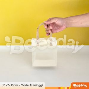 Tas Mika Transparan Doff | Goodie Bag Hampers Elegan | Kantong Souvenir Mika