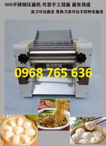 Máy Cán Bột Mì Làm Đế Pizza Size L( Trục cán 30cm) Máy Cán Bột Mì Công Nghiệp 2 Chiều Để Bàn