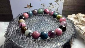 B059 一物一图天然水晶10mm老矿糖果碧玺电气石手串Natural Crystal Quartz Tourmalines Candies Tourmaline Braclete
