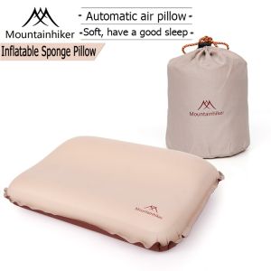 Mountainhiker Self-Inflating Pillow | Pillow Camping | Portable | Quality Materials | Automatic | Travel Pillow | Press Inflatable Type square Pillow