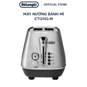 Máy Nướng Bánh Mì DeLonghi Distinta X CTI2103.M - 2 Ngăn Tự Ngắt - Chính Hãng