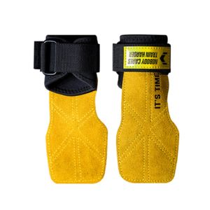 FITTERGEAR : POWER GRASP PRO ถุงมือยกน้ำหนัก ถุงมือฟิตเนสพร้อมสายรัดข้อมือ ช่วยปกป้องฝ่ามือเเละพยุงข้อมือ วัสดุหนังวัวแท้  PVC