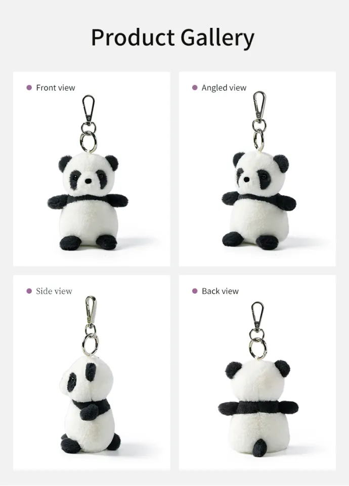McHugs Panda Bag Charm Cute and Soft Key Bag Car Decoration Charm
