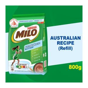 Milo Australian Recipe Chocolate Malt Powder With Milk - 800G Refill Pack