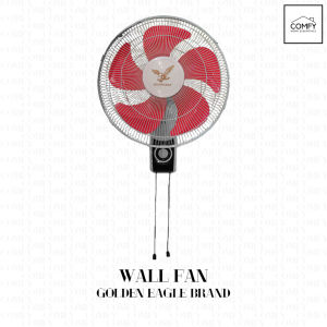 16" Electric Wall Fan High Performance Three Speed (Golden Eagle GDF-16WG)