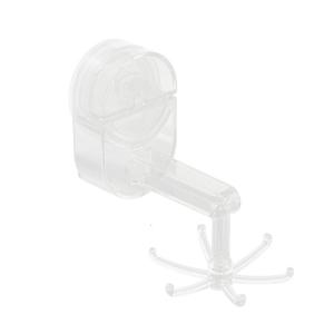 Multi Purpose Suction Cup Hook with 360 Degree Rotation for Kitchen Bath and Living Room Accessories Clear Gray