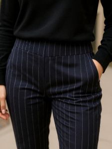Womens High Rise Regular Fit Leg Pants Casual High Elastic