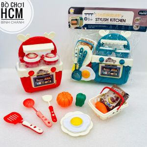 [13 CHI TIẾT MỚI VỀ] Đồ chơi trẻ em túi xe bán đồ ăn di động kèm đồ dùng nấu ăn nhà bếp siêu thị đồ chơi nhập vai 506