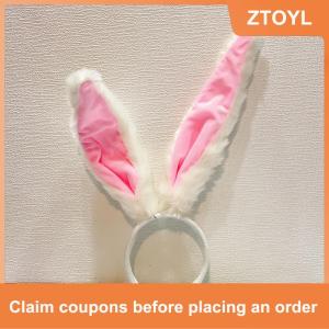 【ZTOYL】 Giáng sinh Thỏ Tai Dài Headband cho phụ nữ cosplay Bunny cô gái dễ thương và hài hước Headband phụ kiện