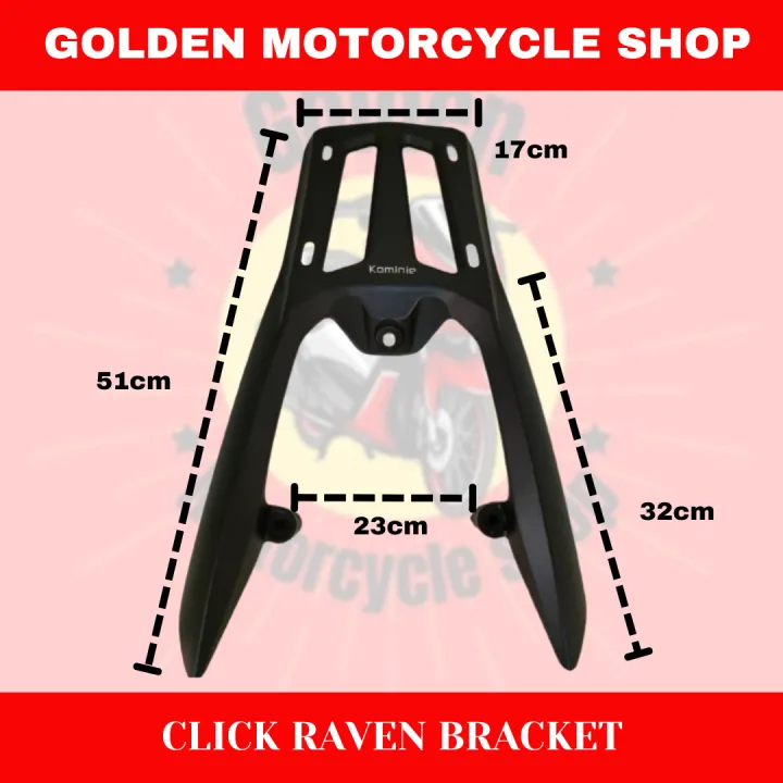 MOTORCYCLE TOP BOX BRACKET FOR HONDA CLICK 125/150 RAVEN BRACKET ...