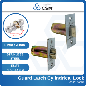 Premium Cylindrical Door Lock Latch Backset 60mm & 70mm Heavy Duty Replacement Type