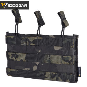 2025IDOGEAR แมงป่องเหล็กตัวน้อย กระเป๋าสามช่องแบบแทคติกที่มีช่องเปิดด้านบน 556 แจ็คเก็ตมีกระเป๋าสำหรับผู้ชื่นชอบทหาร molle แผง