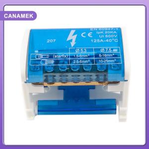 【CANAMEK】 Din Rail Terminal Block WKH207 Power Distribution Box Modular Connection Block