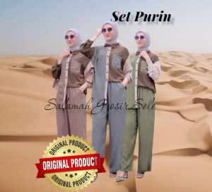 setelan celana dan baju dewasa terbaru 2022 set purin by shofiya di salamah grosir solo