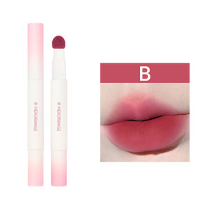 HERORANGE Lip Glaze Matte Air Cushion Lip Cream Krim Bibir Wanita Glasir Bibir Lipstik Matte Waterproof -🌹Tamia