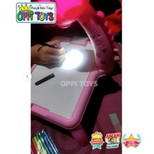 (FREE BATERAI) Edukasi Anak Meja Belajar menggambar Proyektor - Meja Lukisan Anak - Meja Gambar Anak