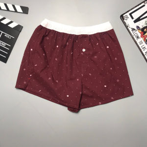 Quần ngủ boxer cho nam vải 100% cotton thoáng mát dáng ngắn lưng thun