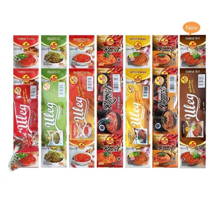 ULEG SAMBAL TERASI ,Bawang ,Ijo FINNA (SACHET) 10 X 20 gr | Lazada