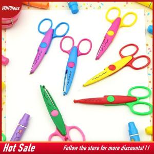 【COD】🔥🔥🔥 Minimalistic Lace Scissors Wavy Pattern Small Round Head Children Special Student Art Tool Stationery Scissor For Scrapbooking