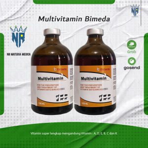 Multivitamin Bimeda 100ml – Vitamin Hewan Ternak & Peliharaan Suplemen Anti Stres & Penambah Nafsu Makan