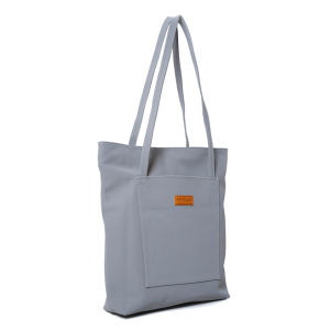 Totebag wanita tas tote saku polos kulit sintetis tote bag cewek tali panjang totbag kuliah kerja