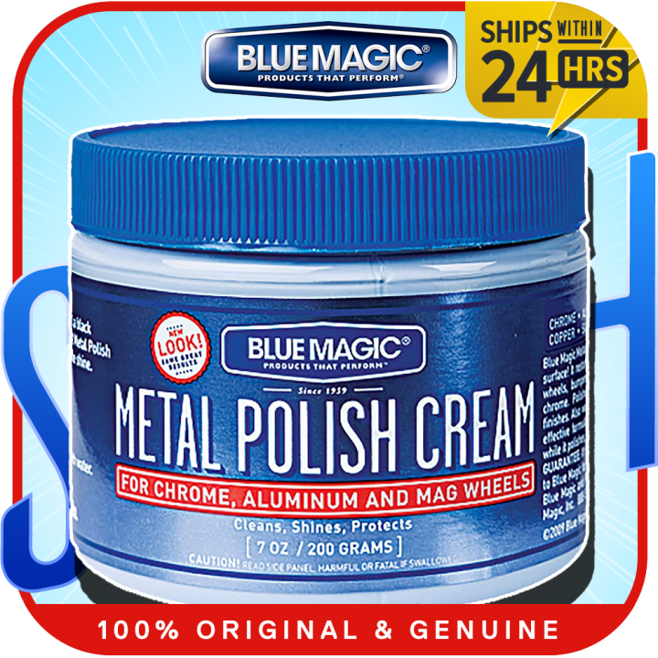GENUINE Blue Magic Metal Polish Cream For Chrome, Aluminium and Mag