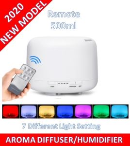 LOCAL SELLER 500ml/300ml /Remote/USB  Diffuser & Humidifier (7 LED light Setting/ Warm Light Setting)
