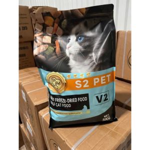 [BAO 5KG] Hạt Cho Mèo S2 PET V2 50% Topping Dinh Dưỡng Toàn Diện Cho Mèo Kén Ăn Phù Hợp Mèo Mọi Lứa Tuổi | Mèo Trên Mây