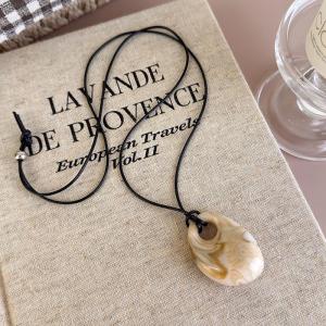 Hmeme สร้อยคอจี้ไล่ระดับสีย้อนยุคแบบมินิมอลสไตล์เกาหลีสร้อยคอยาวสเวตเตอร์สายโซ่สำหรับผู้หญิงฤดูใบไม้ร่วงฤดูหนาวเครื่องประดับเครื่องประดับ