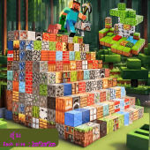 🔥พร้อมส่ง🔥บล็อกตัวต่อแม่เหล็ก มายคราฟ ใหม่ บล็อกแม่เหล็กเพื่อการศึกษา ของเล่นสร้าง ไอคิว แสนสนุกสําหรับเด็ บล็อกของเล่น บล็อกอาคารแม่เหล็ก โลกของฉัน Magnetic Build ของขวัญของเล่นเด็กวัยหัดเดิน สร้างสรรค์