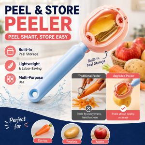 【Descascador com Recipiente】 Multipurpose Peeler with Built-in Container Vegetable Fruit Potato Peeler Portable Kitchen Tool Descascador Legumes Frutas