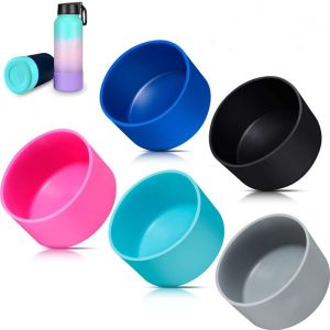 【IN STOCK】 Outdoor Bottle Protective Silicone Boot for Bottle Anti-Slip Bottom Sleeve Water Bottle Cover