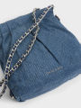 CHARLES ＆ KElTH  CK2-60782390-1 Mini wandering bag denim backpack. 