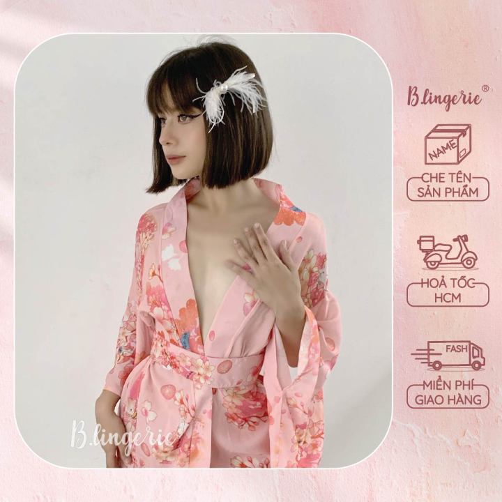 Hoàn tiền 100% nếu không đẹp :Váy ngủ kimono sexy quyến rũ trong phòng ngủ  có Video thật - Đầm ngủ | ThờiTrangNữ.vn