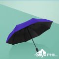 SKY PHIL Automatic uv super prevent UV black coated umbrella open/close windproof. 