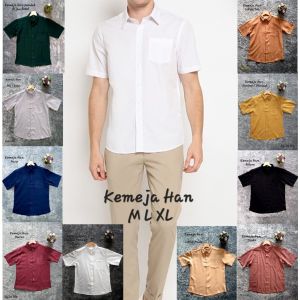 JOSJOLI/BISA COD/Kemeja Han Lengan Panjang dan Lengan Pendek/Kemeja Korea Style Kekinian/M L XL XXL/Realpict