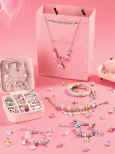 132 PCS DIY celet DIY Beaded Necklace Beaded Toy Set celet Gift celet Maker Kit Kids Girls Toy Gift