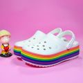 FJ-FASHION SLIP ON CLOG WEDGE SHOES FOR KKIDS HIGH QUALITY UNISEX SHOES. 