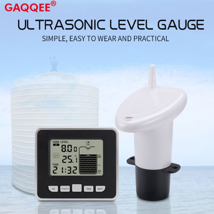 Ultrasonic Wireless Water Tank Liquid Level Meter With Temperature ...