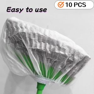 100PCS/50PCS/10PCS Disposable Broom Dust Cover Ground Hair Cleaning Non-woven Fabric Cover Anti-static Gap Cleaning Dust Removal Duster Broom Cover
