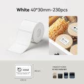 NIIMBOT B1 Thermal Label Printer Portable Bluetooth Barcode Label Maker Food Clothing Supermarket Waybill Price Tag Smart Wireless No Ink Label Machine Included Label Paper