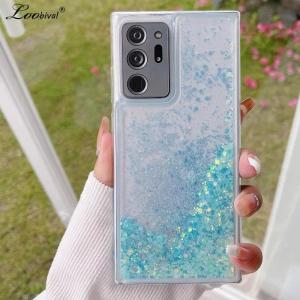 Glitter Luminous Quicksand Case for Samsung Galaxy S24 S23 S25 Ultra S22 Plus S21 S20 FE A54 A55 A34 A15 A53 A52 Clear TPU Cover