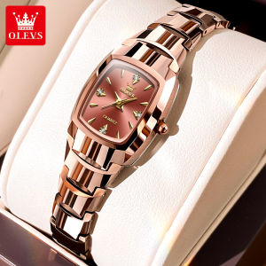 OLEVS women watches 2023 new womens quartz waterproof calendar designs design sapphire mirror tungsten steel head with fashion leisure business ladies watch