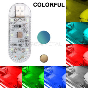 SEAMETAL Multifunctional LED Touch Lamp Wireless Mini Car Ceiling Rechargeable USB Reading Light High Brightness Bulb